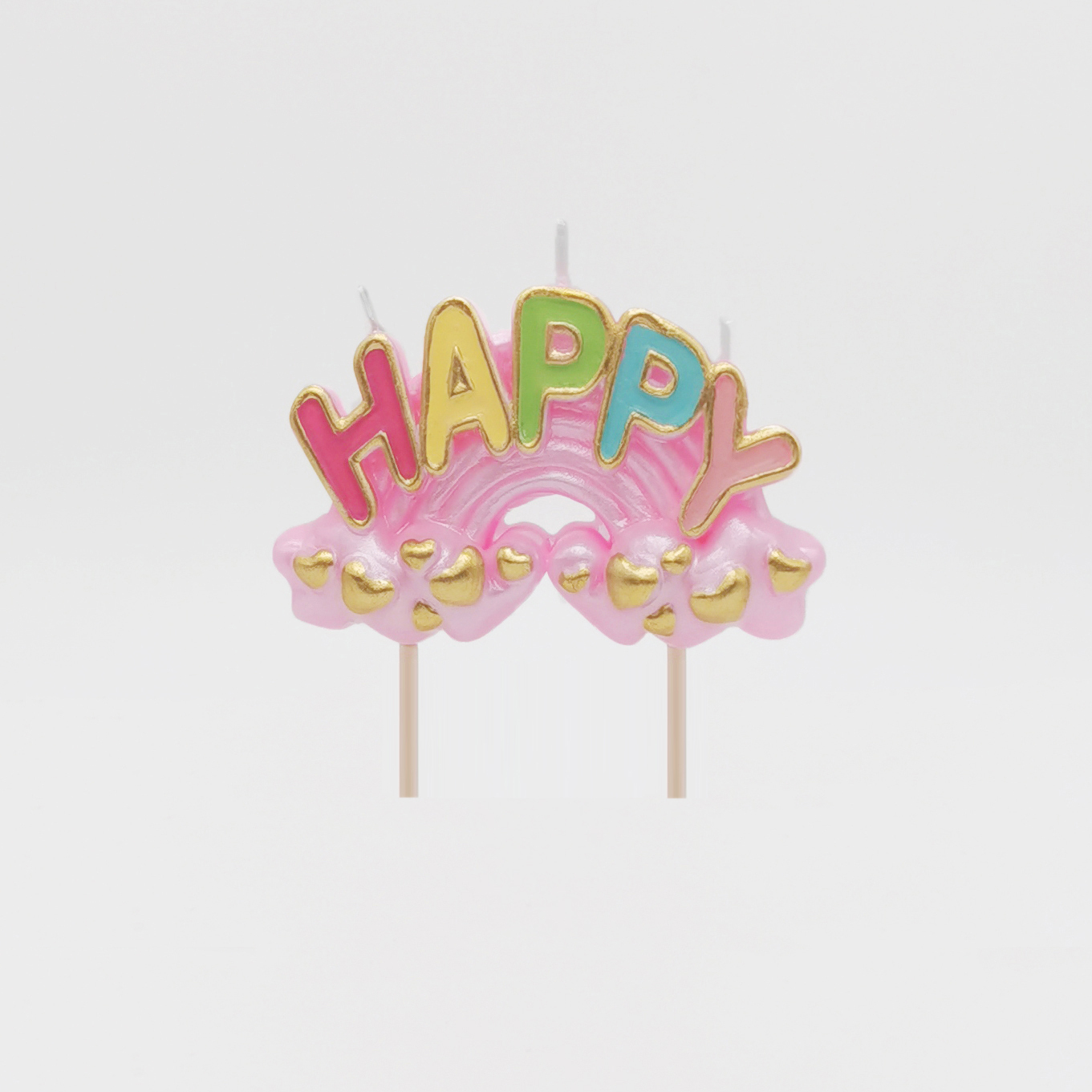 Happy Over The Rainbow Candle