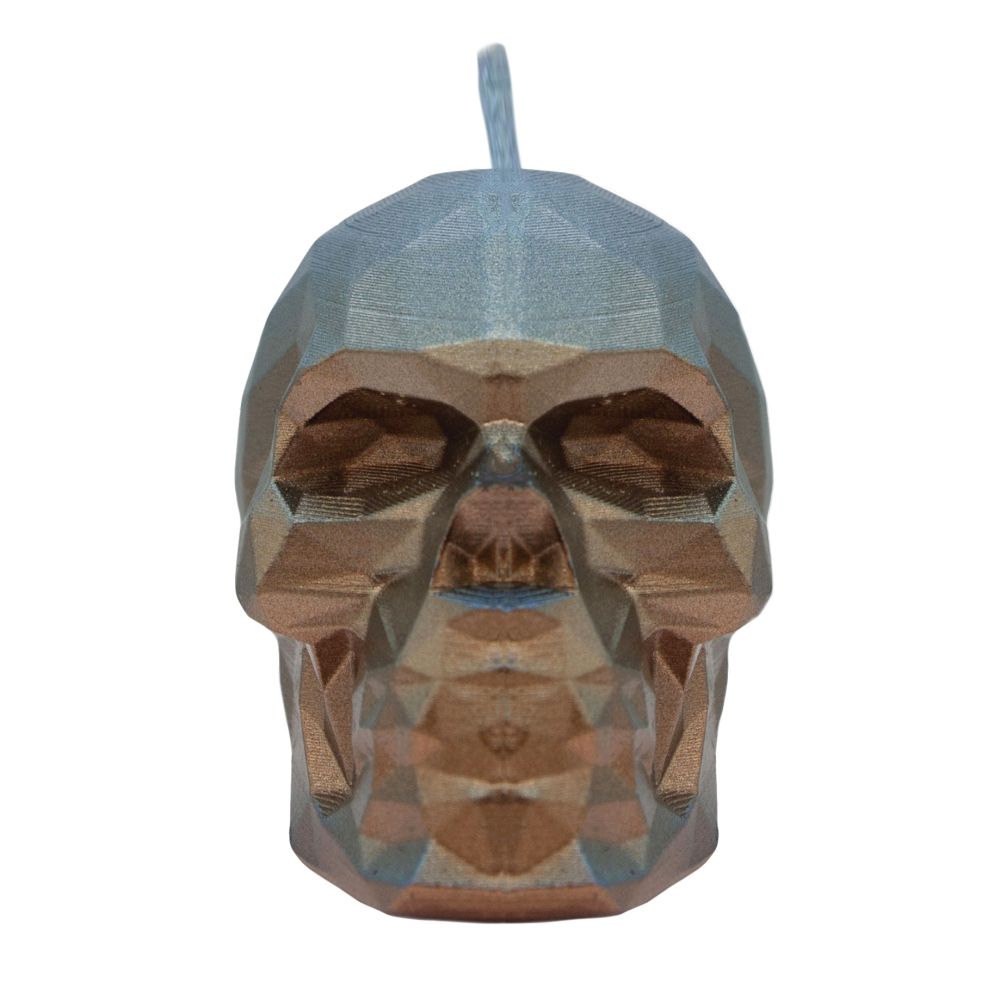 Halloween Glittered Skull Candles (Light Steel Blue)