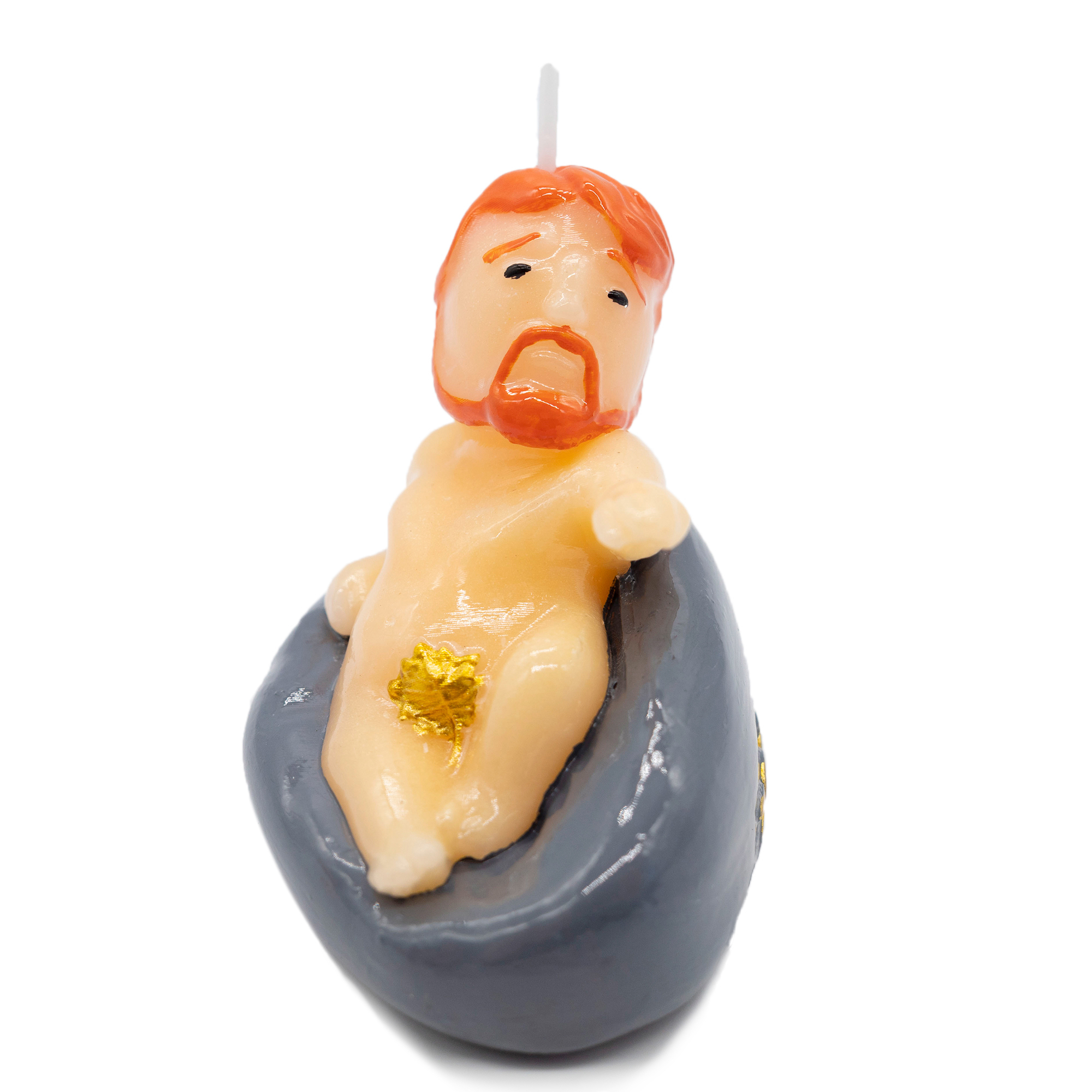 Nude Jesus Candle_side view