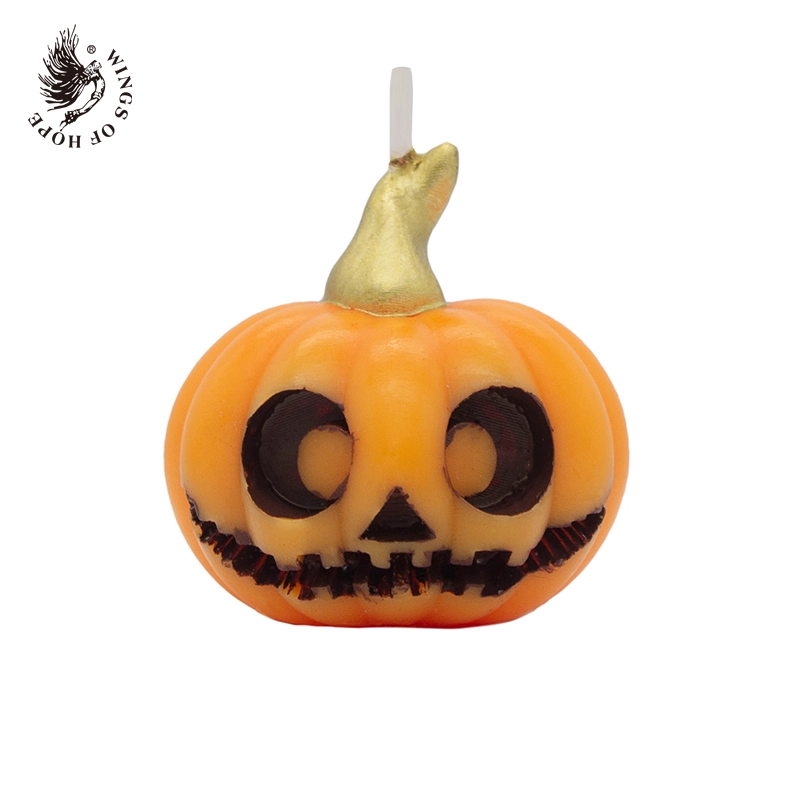 Sculpted Pumpkin Head Candle (Orange)