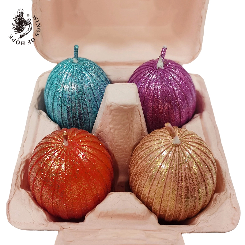 Grooved & Glittered Easter Eggs (Mixed Colors)