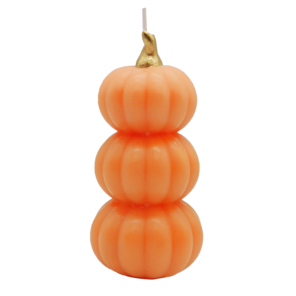 Tripled Decked Orange Pumpkin Heads_Backview