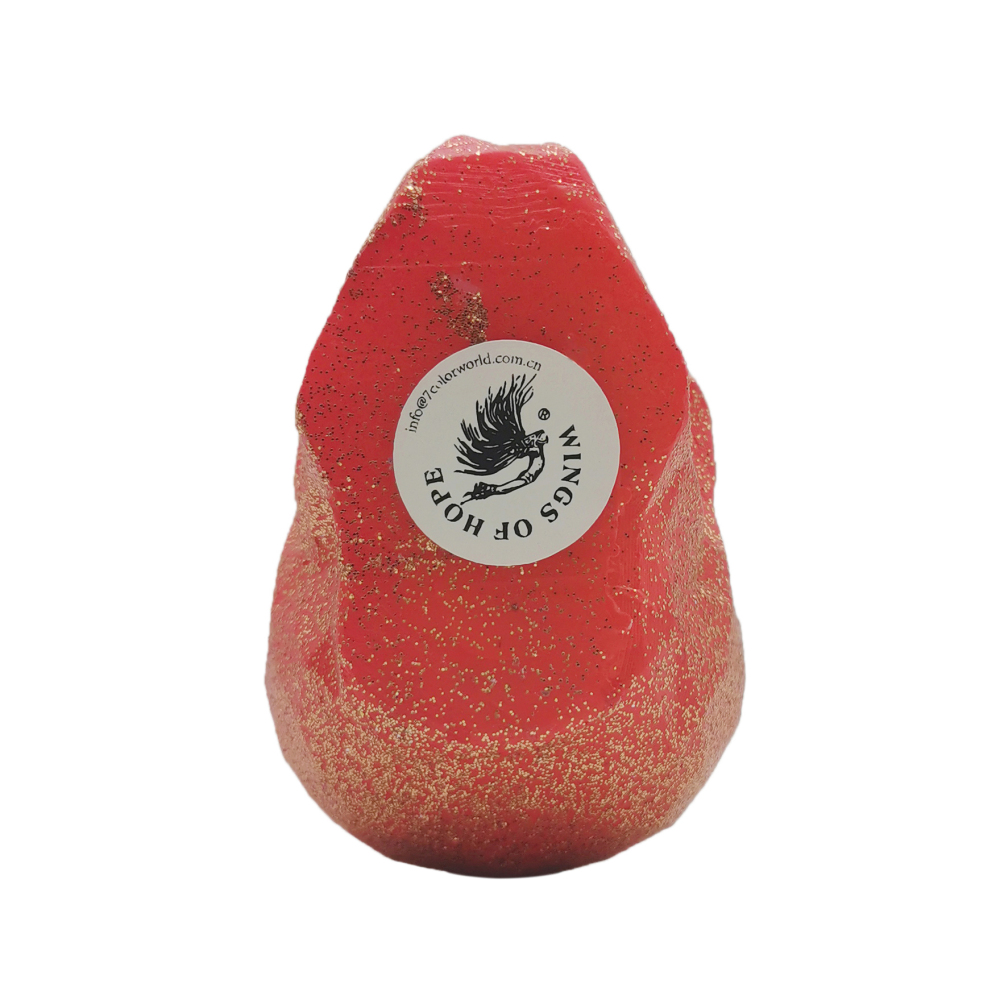 Orange Glittered Skull_Bottomview