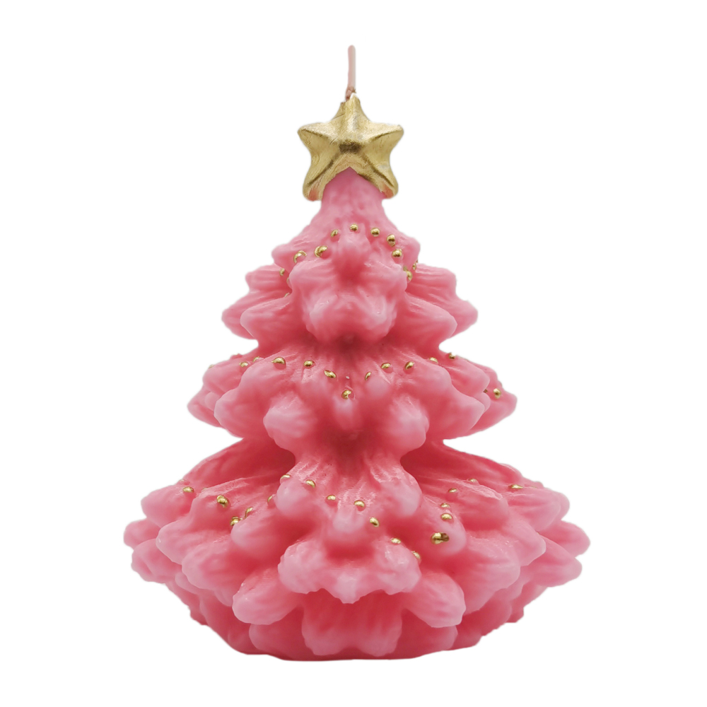 Light Coral Christmas Mini Tree_Backview
