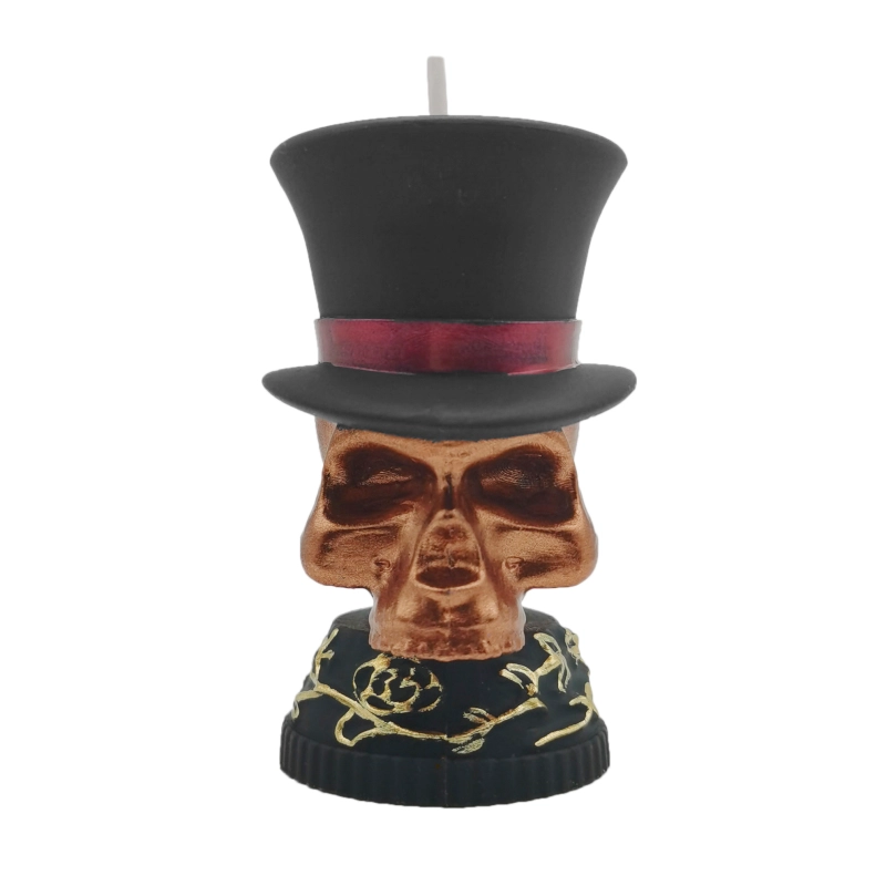 Double Faced Tophatted Skull_Frontview