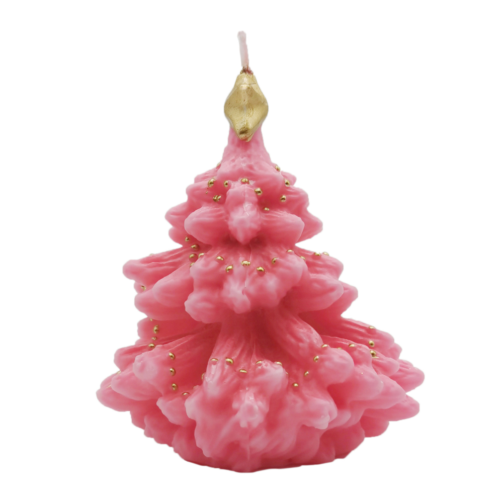 Light Coral Christmas Mini Tree_Sideview