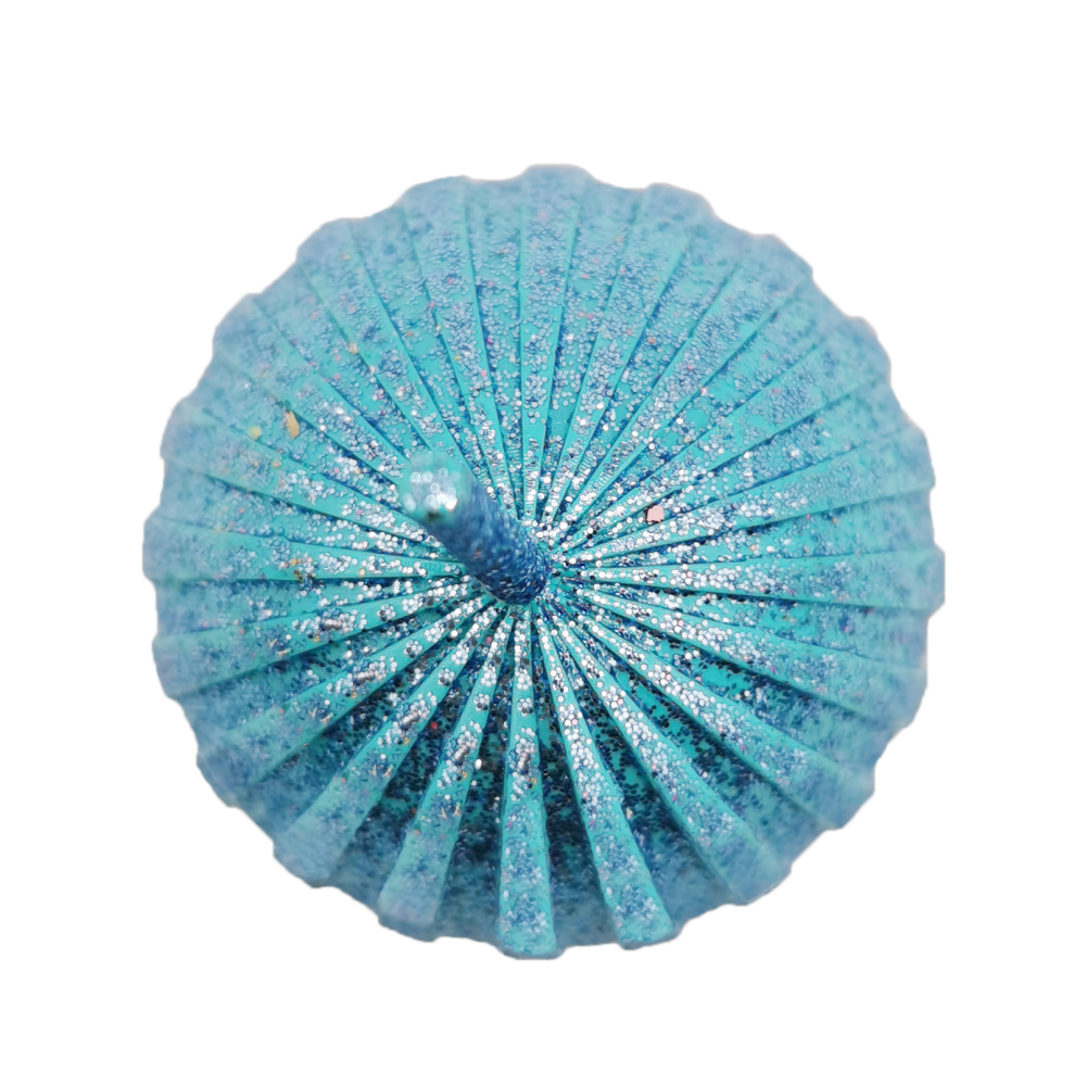 Grooved & Glittered Easter Eggs_Noble Teal Topview