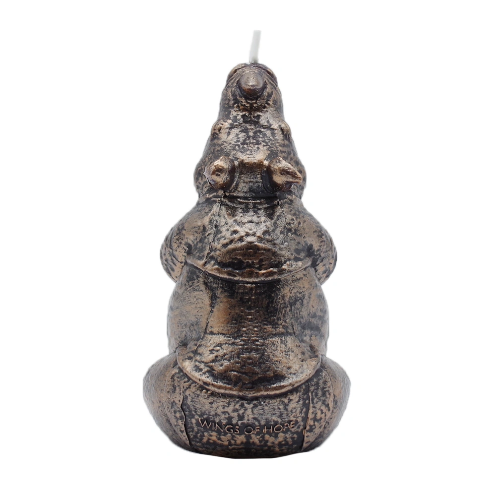 Black Rhinoceros Candle for Home Decor_backview