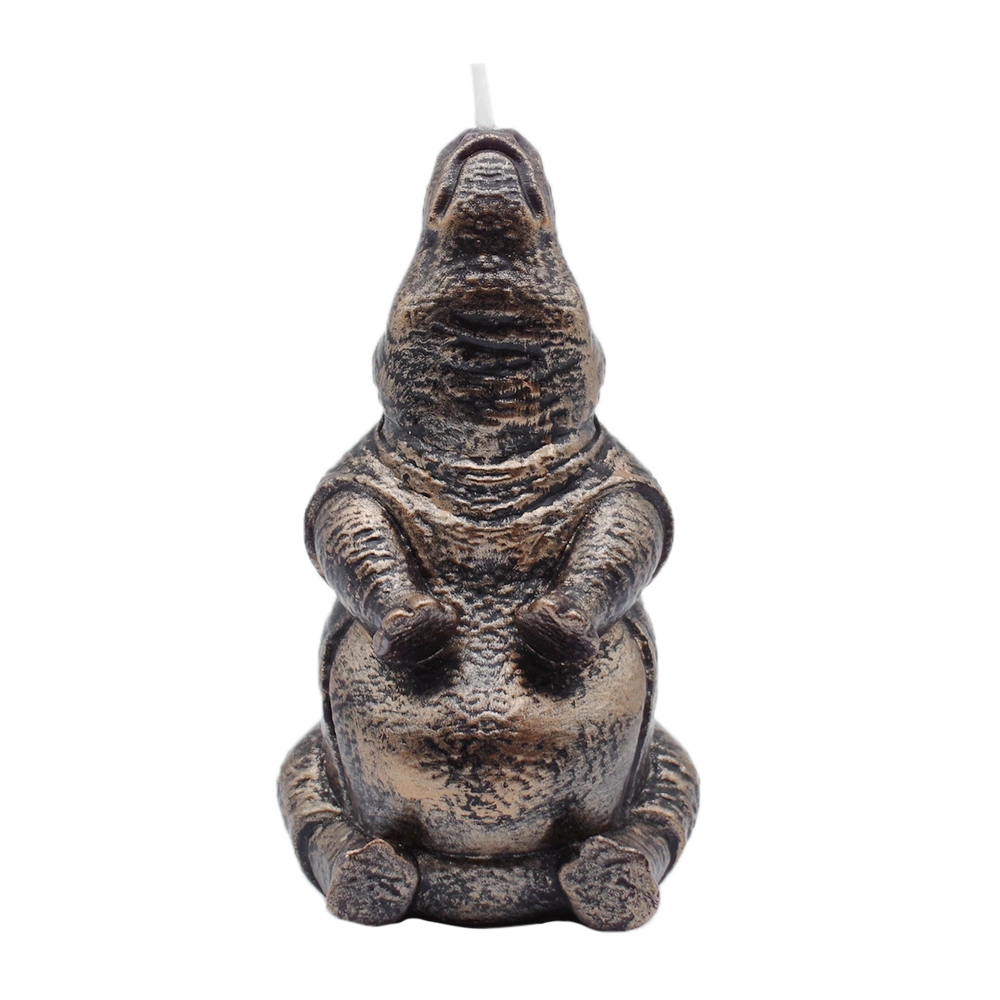 Black Rhinoceros Candle for Home Decor_frontview