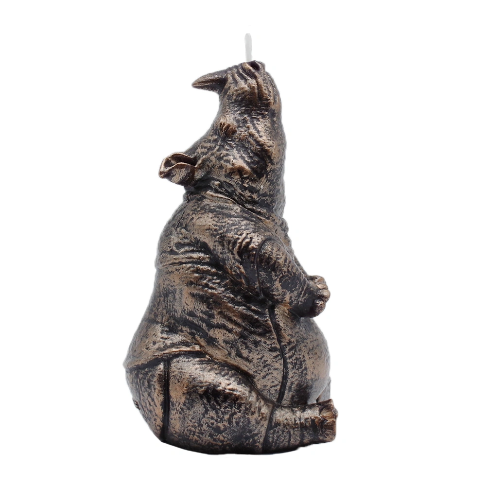 Black Rhinoceros Candle for Home Decor_rightside