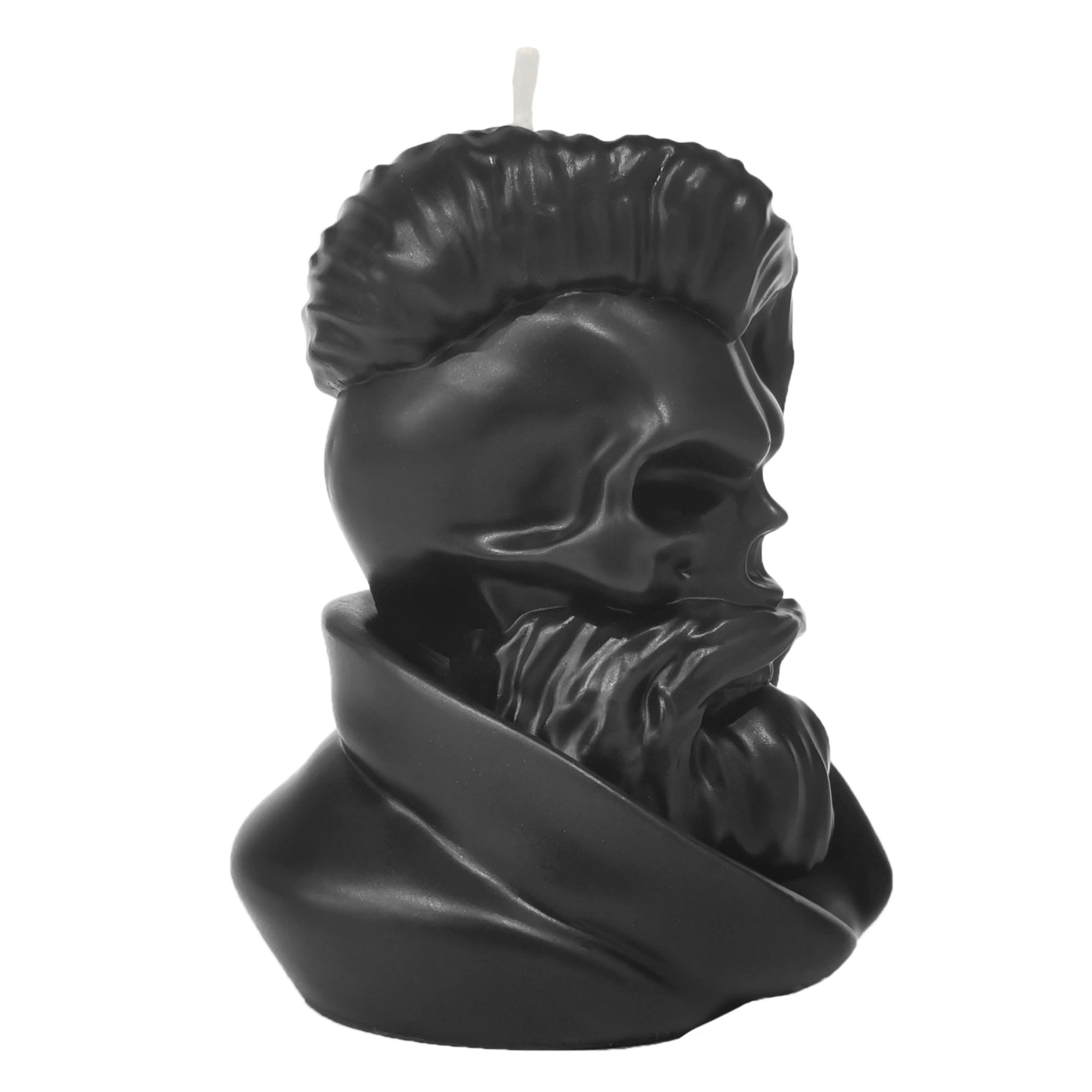 Punk Rock Skull Candle_all black_rightback