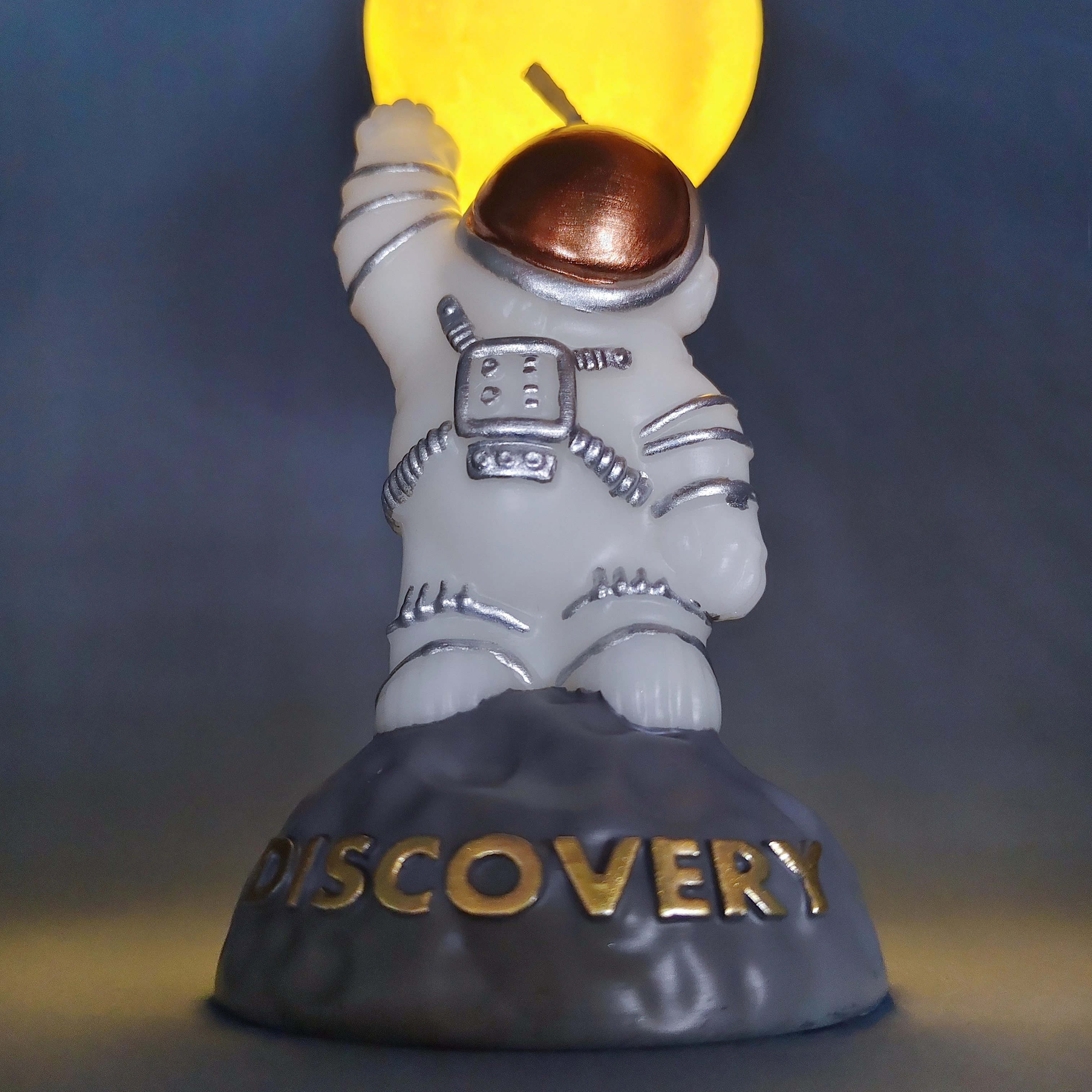 Spacesuited Astronaut Figure Candle