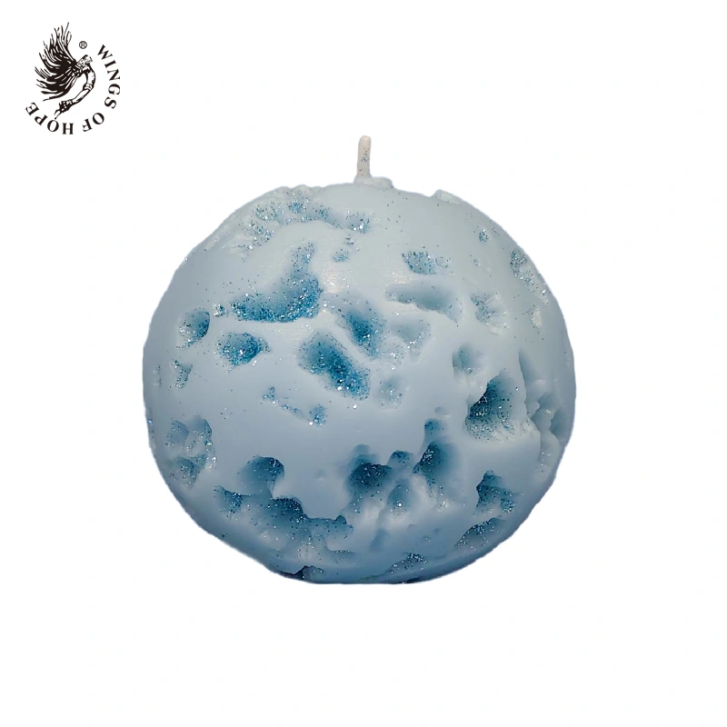 Meteorite-shaped Globe Candle with logo