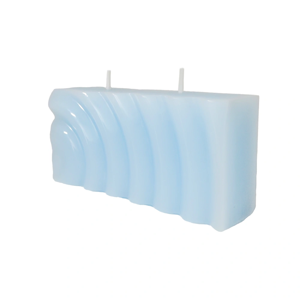 Water Ripple Rectangular Candle_side