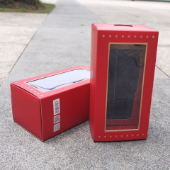 juyou paper Perfect package ideal for wine glasses packaging slide drawer box sponge holder cardboard paper gift box