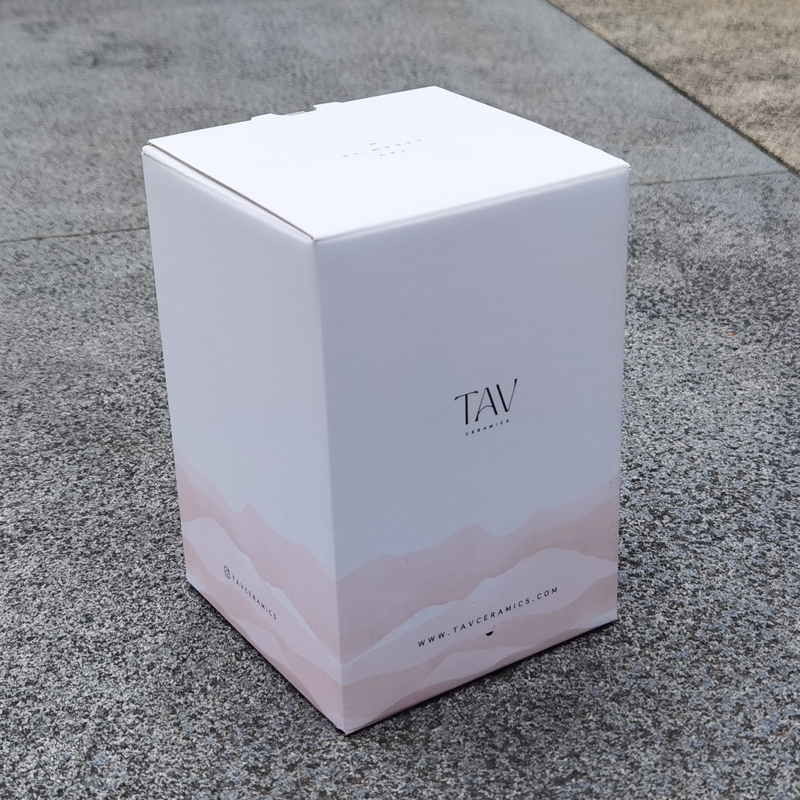 juyou paper White square auto lock bottom paper box mug packaging