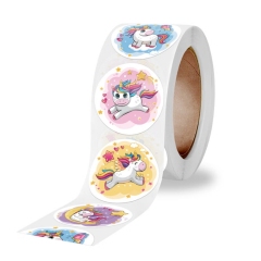 juyou paper Customized printed laser sticker cartoon waterproof sticker waterproof Gold Foil Perfume Packaging Labels Bottle Labels Sticker
