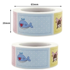 juyou paper Customized printed laser sticker cartoon waterproof sticker waterproof Gold Foil Perfume Packaging Labels Bottle Labels Sticker