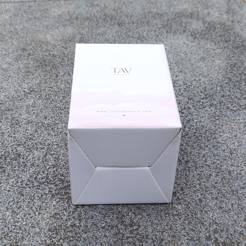 juyou paper White square auto lock bottom paper box mug packaging