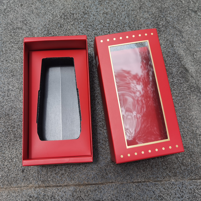 juyou paper Perfect package ideal for wine glasses packaging slide drawer box sponge holder cardboard paper gift box
