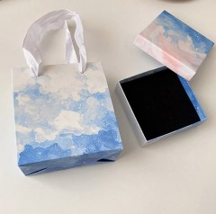 juyou paper intricate patterns printed paper box sturdy gift package box snap-fit lid