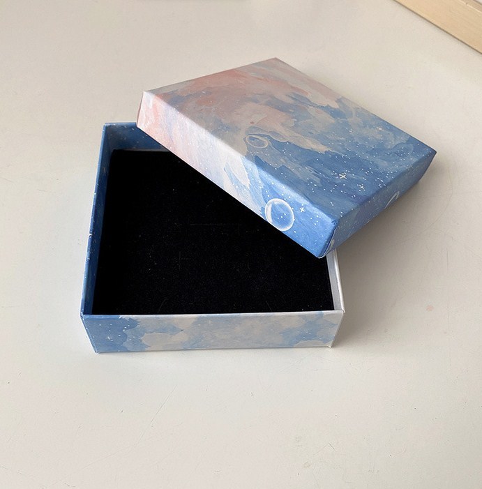 juyou paper intricate patterns printed paper box sturdy gift package box snap-fit lid