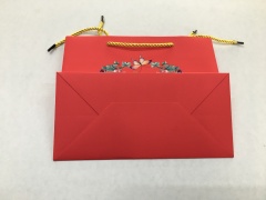 juyou paper Luxury Large bag Soft touch surface paper shopping gift bag customized floral printed coated paper bag