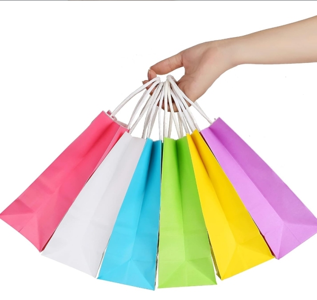 juyou paper Colorful kraft paper bag
