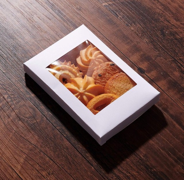 juyou paper kraft paper flat folding packaging blank box with PVC window