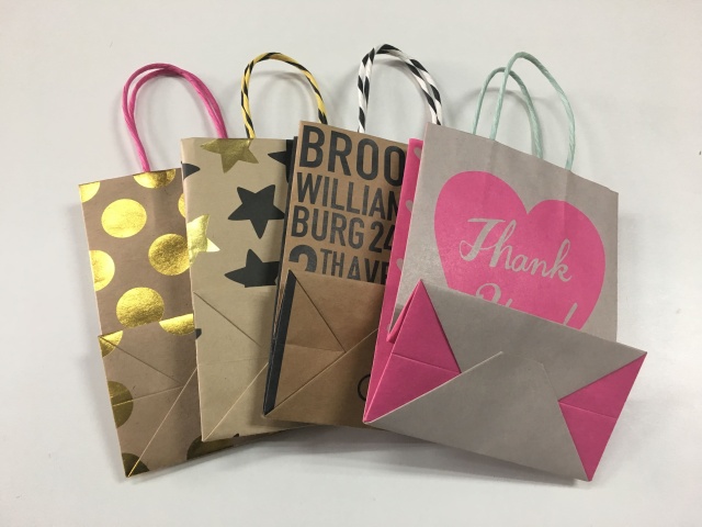 juyou paper Competitive price twisted paper handle kraft bag jewelry package bags , small gifts packaging bag , socks package bag