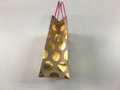 juyou paper Competitive price twisted paper handle kraft bag jewelry package bags , small gifts packaging bag , socks package bag