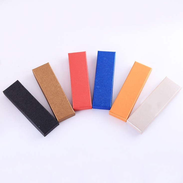 juyou paper Lid and base paper box with transparent PVC window for pen package