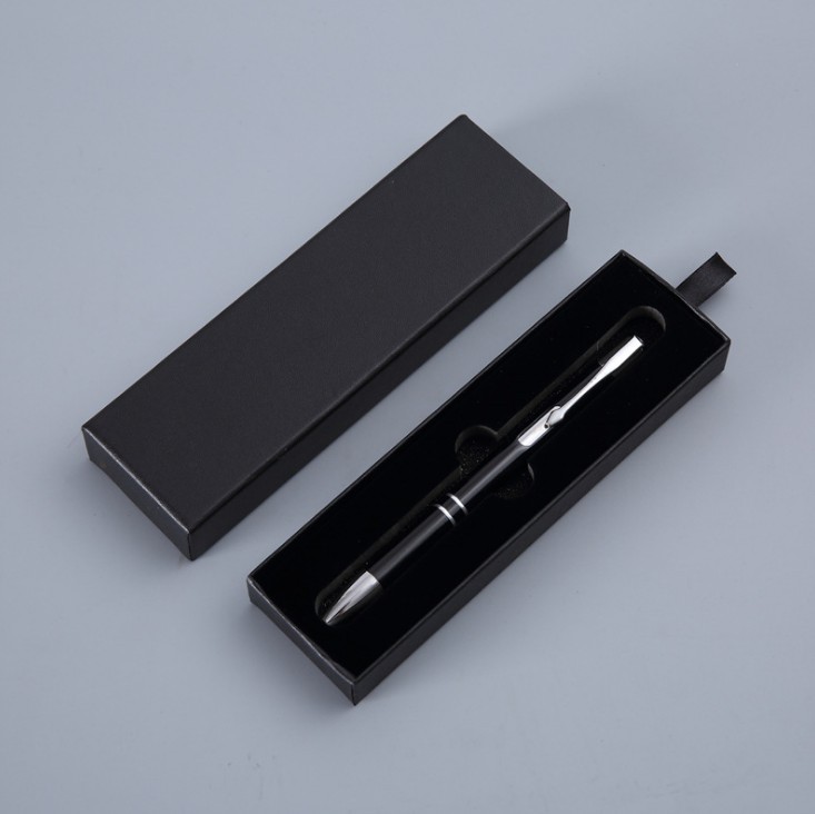 juyou paper Lid and base paper box with transparent PVC window for pen package