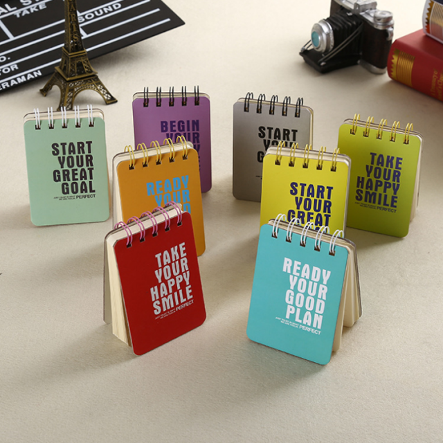 juyou paper portable A6 spiral paper notebook with frosting PP cover