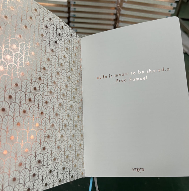 juyou paper excellent quality A5 PU leather cover embossed texture hardcover notebook bind with  elastic and colorful bookmarks