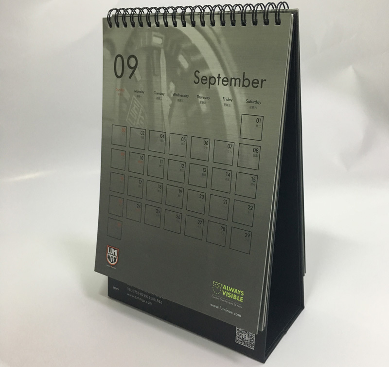 juyou paper Company promotion products advertisment printed 2025 table calendar