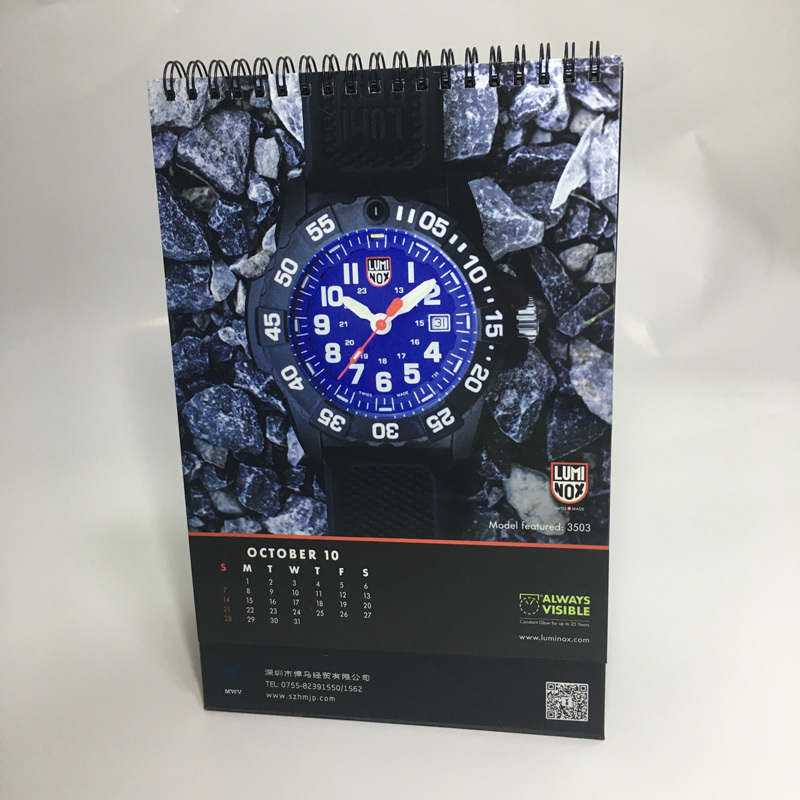 juyou paper Company promotion products advertisment printed 2025 table calendar