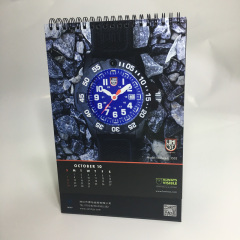 juyou paper Company promotion products advertisment printed 2025 table calendar
