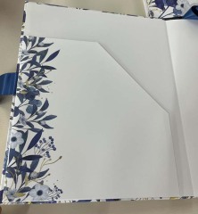 juyou paper Index tabs paper notebook wedding planner silk ribbon closed paper pocket notebooks