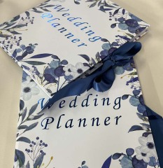 juyou paper Index tabs paper notebook wedding planner silk ribbon closed paper pocket notebooks
