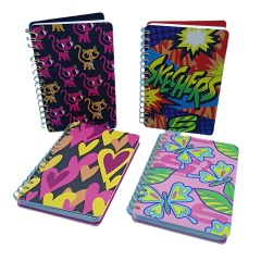 juyou paper Creative animals printed A5 notebook Copper Wire Coil Note Sand PVC Hardcover notebook Horizontal Line pages printing Loose Leaf Book