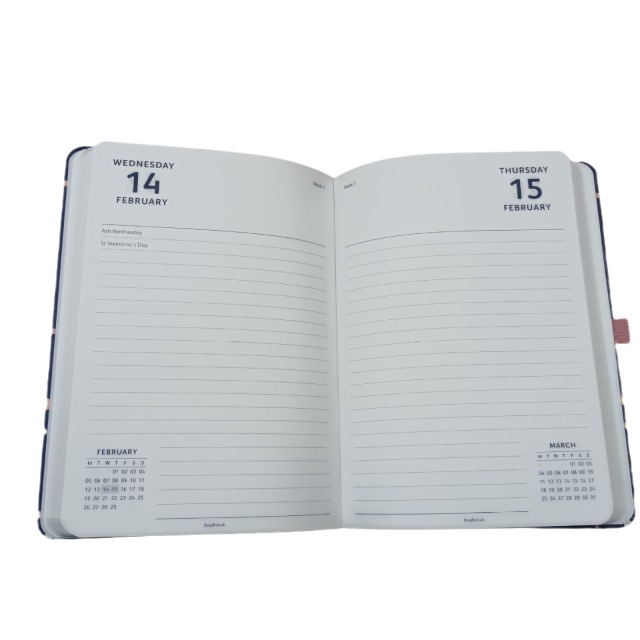 juyou paper A5 cloth textured paper notebook 384 pages hot stamping dots cover agenda customized paper diary with elastic binding style weekly schedule printing