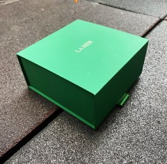 juyou paper Luxury cosmetic gift packaging magnetic closure bookshaped box one piece customized 30*30*15 cm magnetic paper box with silk ribbon open