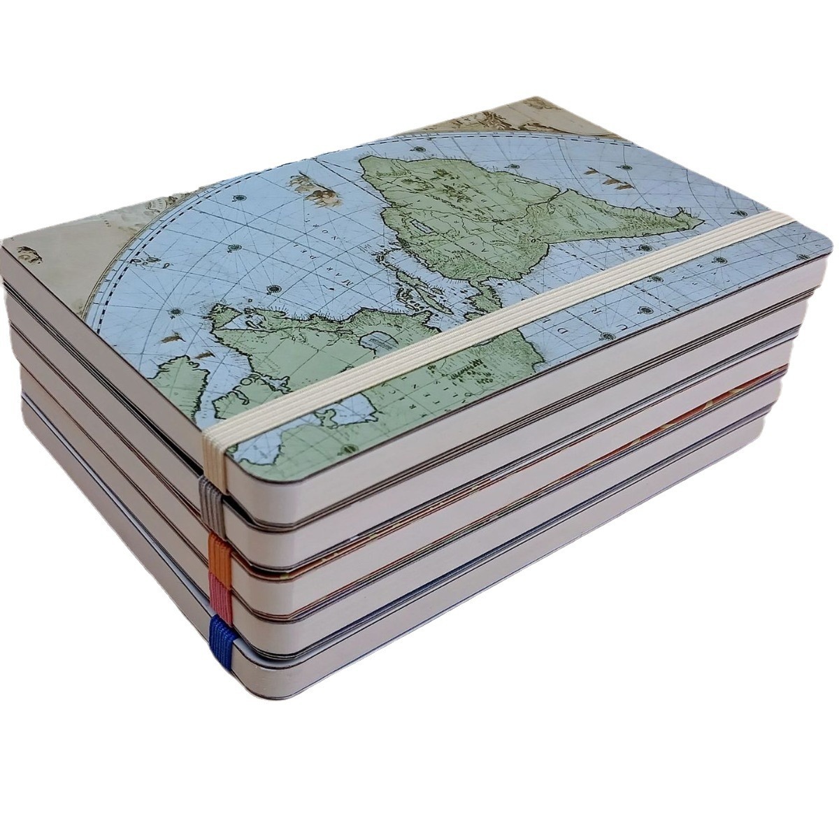 juyou paper customized portable paper notebook 80 sheets dallin pages notebook hardcover graph ruled pages with elastic close