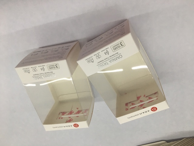 juyou paper customized design cardboard paper box with transparency PVC window ,Perfect for feeding bottle , face cream , underwear, toys ,home accessories packaging or a collection of smaller items.