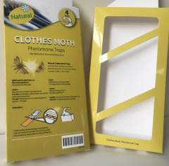 juyou paper Double tuck end box clothes moth traps packaging box custom design glossy cardboard paper box with hanger