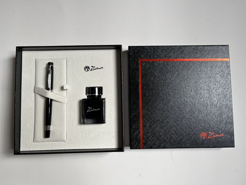 juyou paper rigid setup box flocking with velvet sponge holder glass bottle package gift package telescope paper box ,embossed textured paper top and bottom box pen packaging