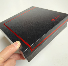 juyou paper rigid setup box flocking with velvet sponge holder glass bottle package gift package telescope paper box ,embossed textured paper top and bottom box pen packaging