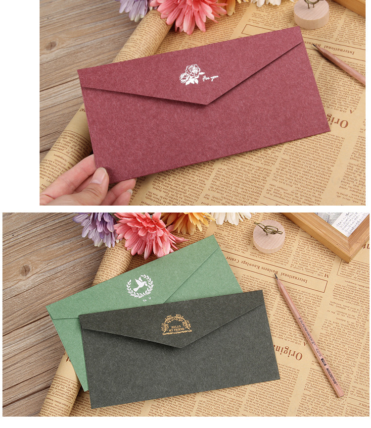 juyou paper Business invitations paper envelopes Specialty colorful paper envelope with hot stamping