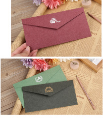 juyou paper Business invitations paper envelopes Specialty colorful paper envelope with hot stamping